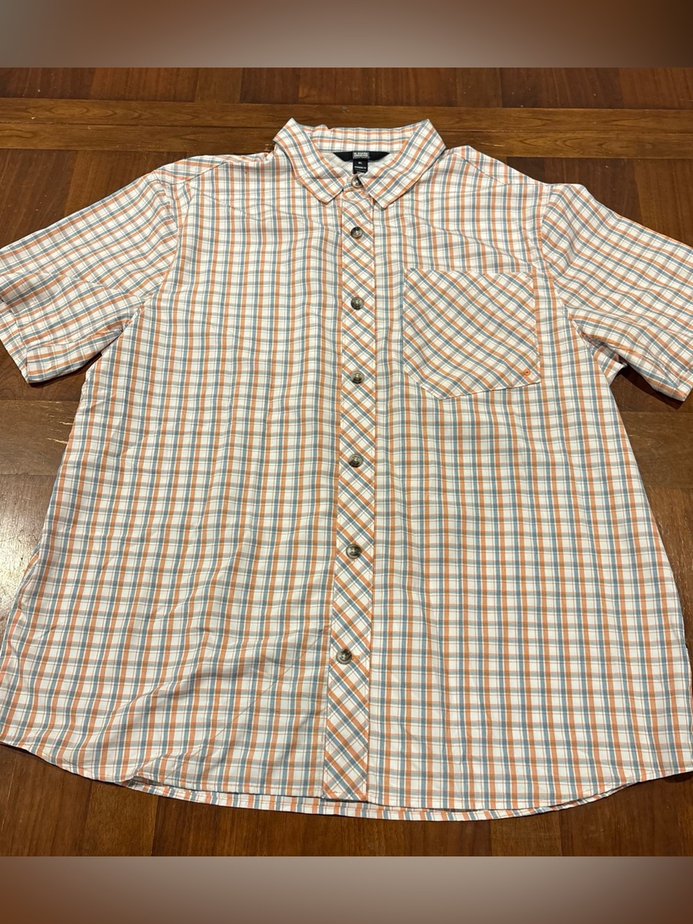 Alaskan Hardgear by Duluth Trading Co. Short Sleeve Button Up Plaid Sz XL